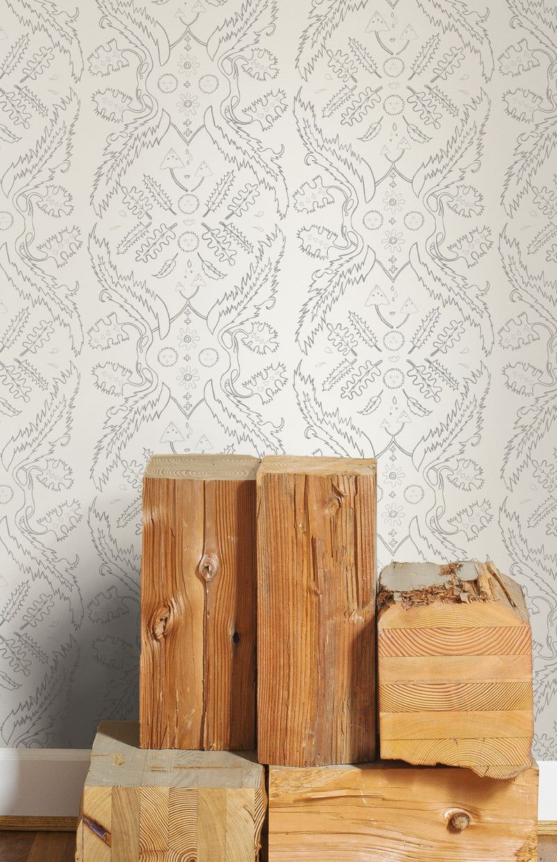 800x1238 Shop Salad Days Wallpaper in Cream