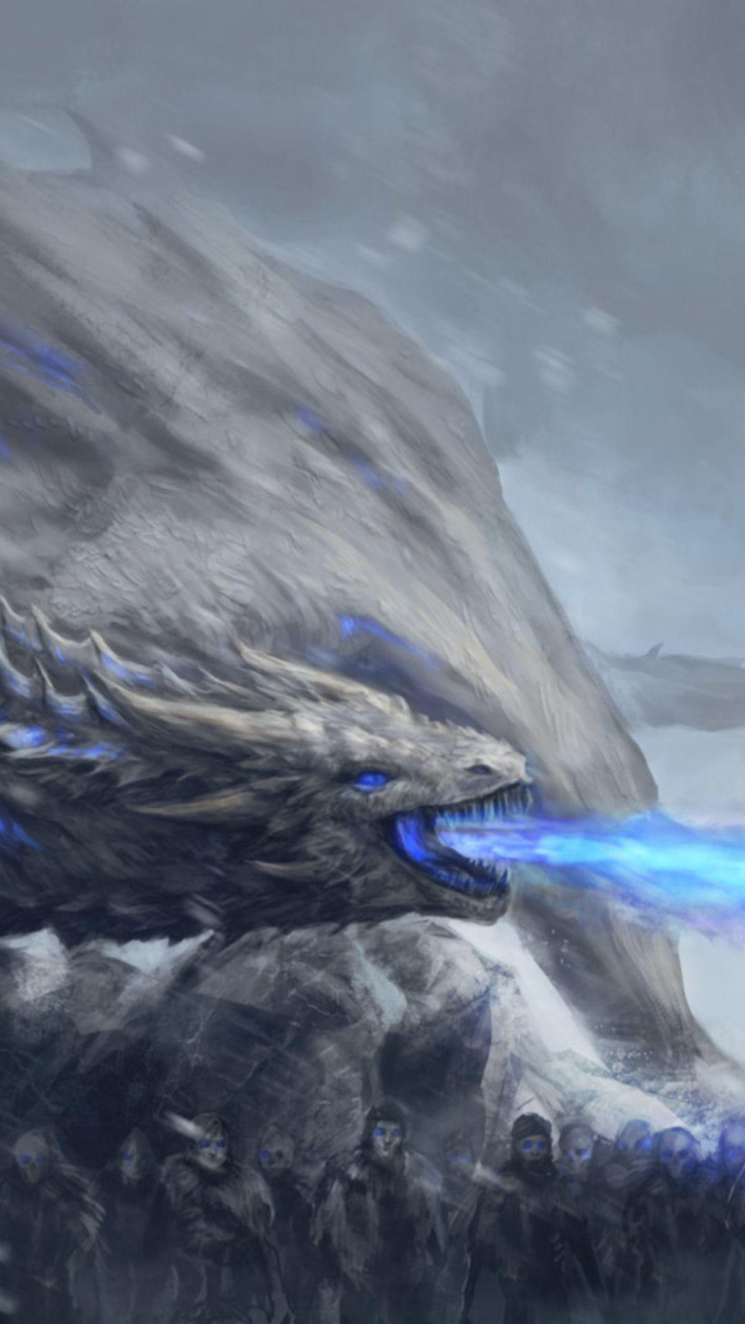 1080x1920 White Walkers Dragon Game Of Thrones iPhone 6s, 6 Plus