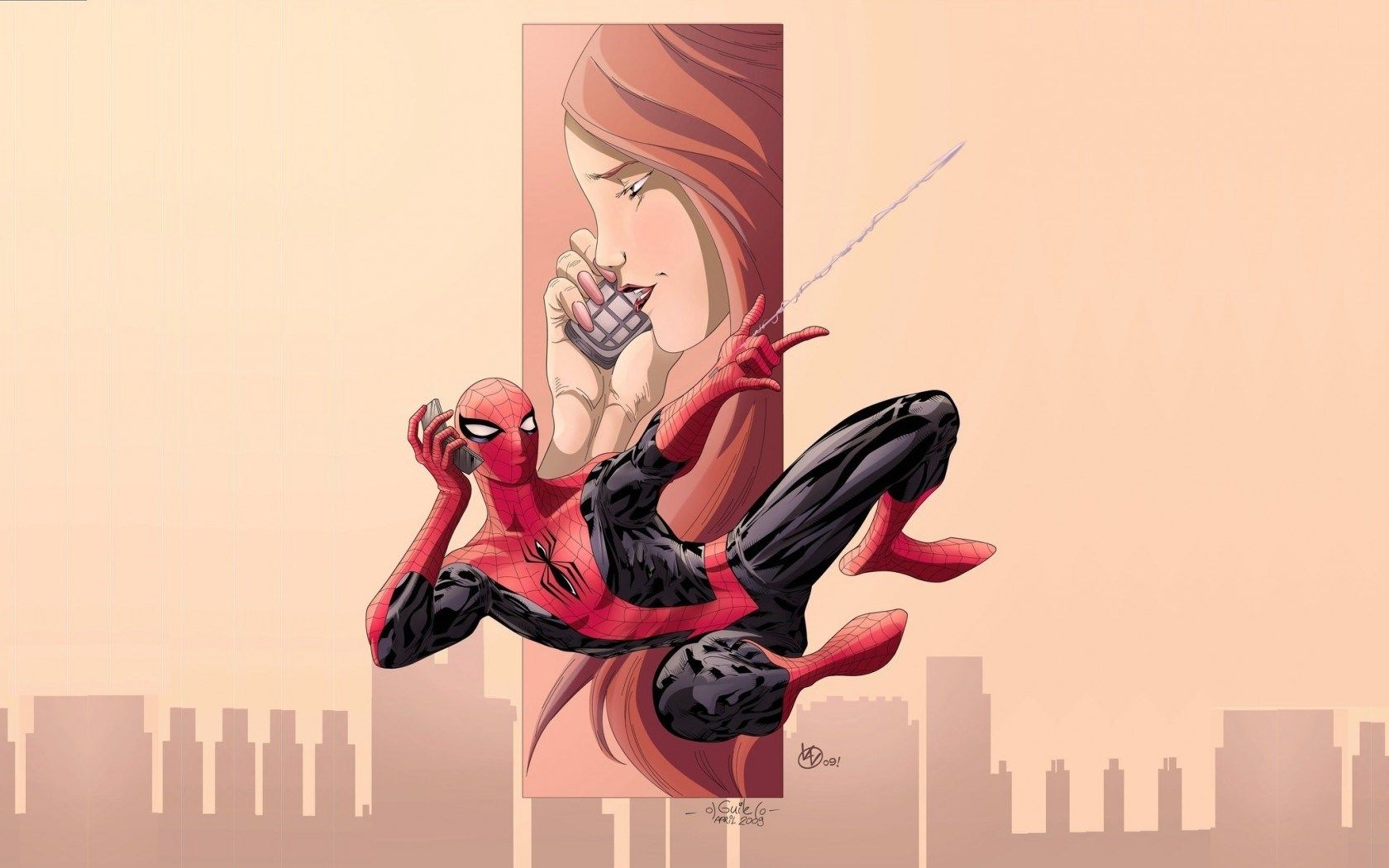 1680x1050 Redhead, Mary Jane Watson, Spider Man