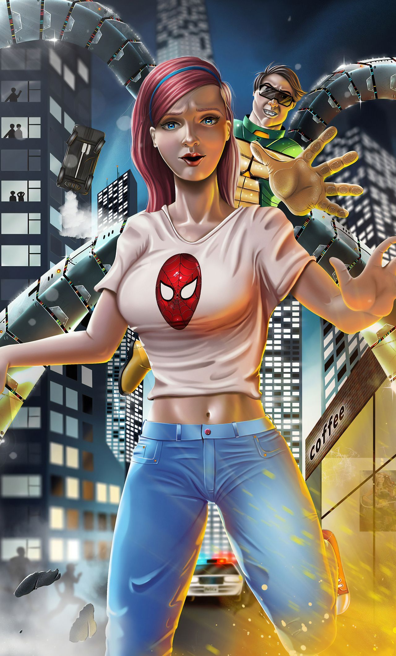 1280x2120 Mary Jane 4K iPhone Wallpaper