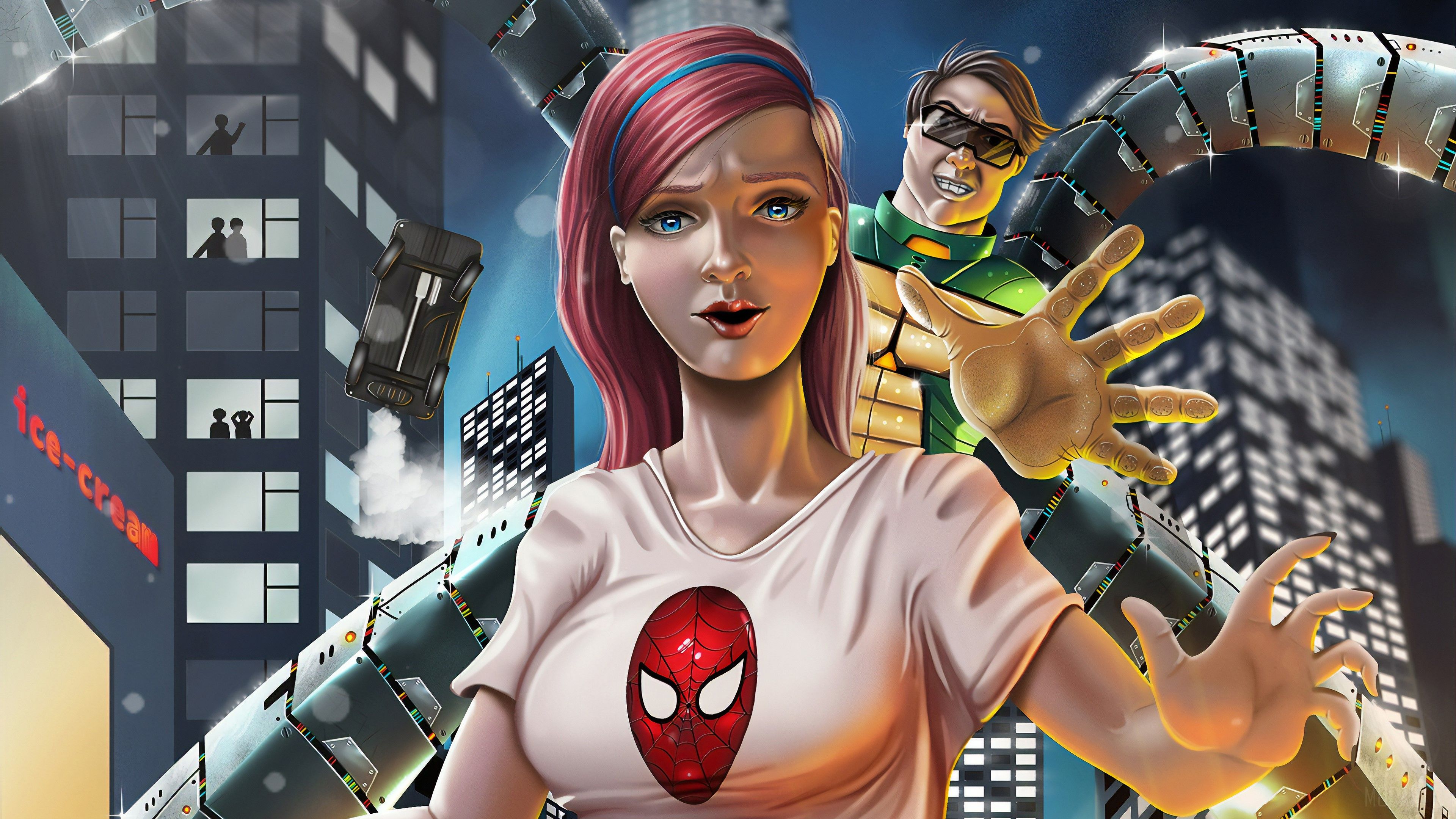 3840x2160 Mary Jane Watson And Dr Octupus 4k, HD
