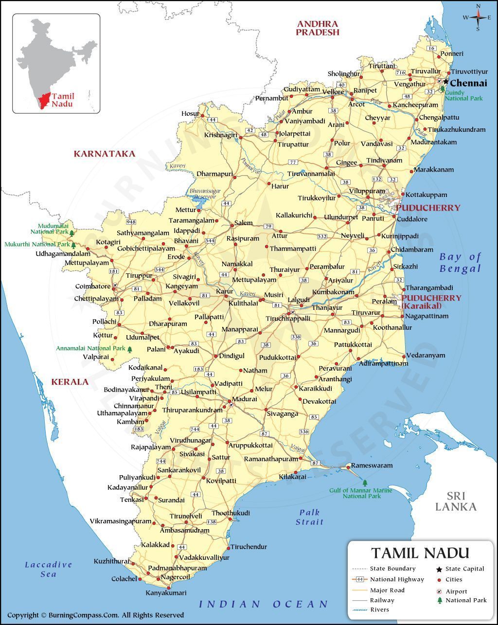 1024x1285 Tamilnadu Map Wallpaper