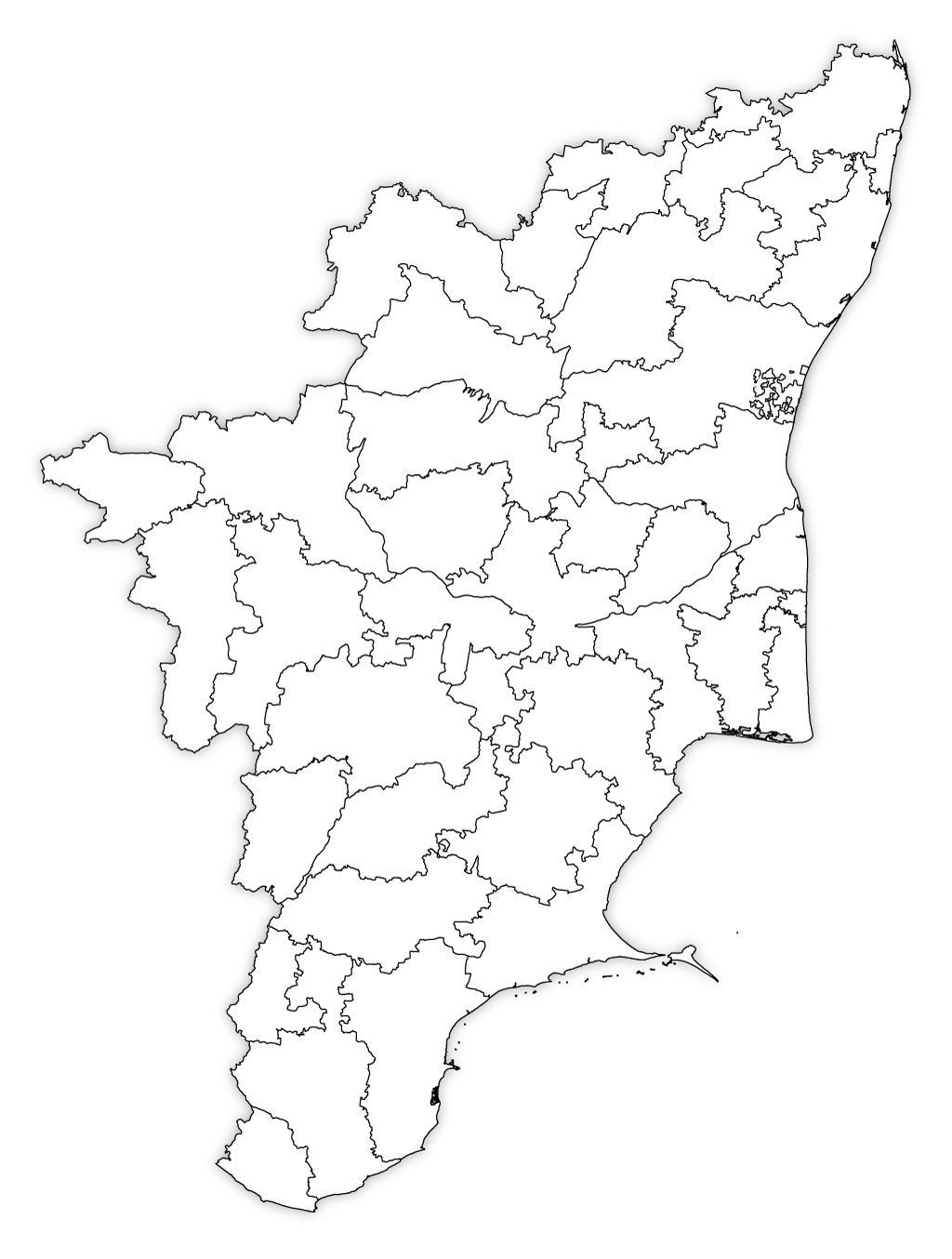 1024x1354 Tamilnadu Map Wallpaper