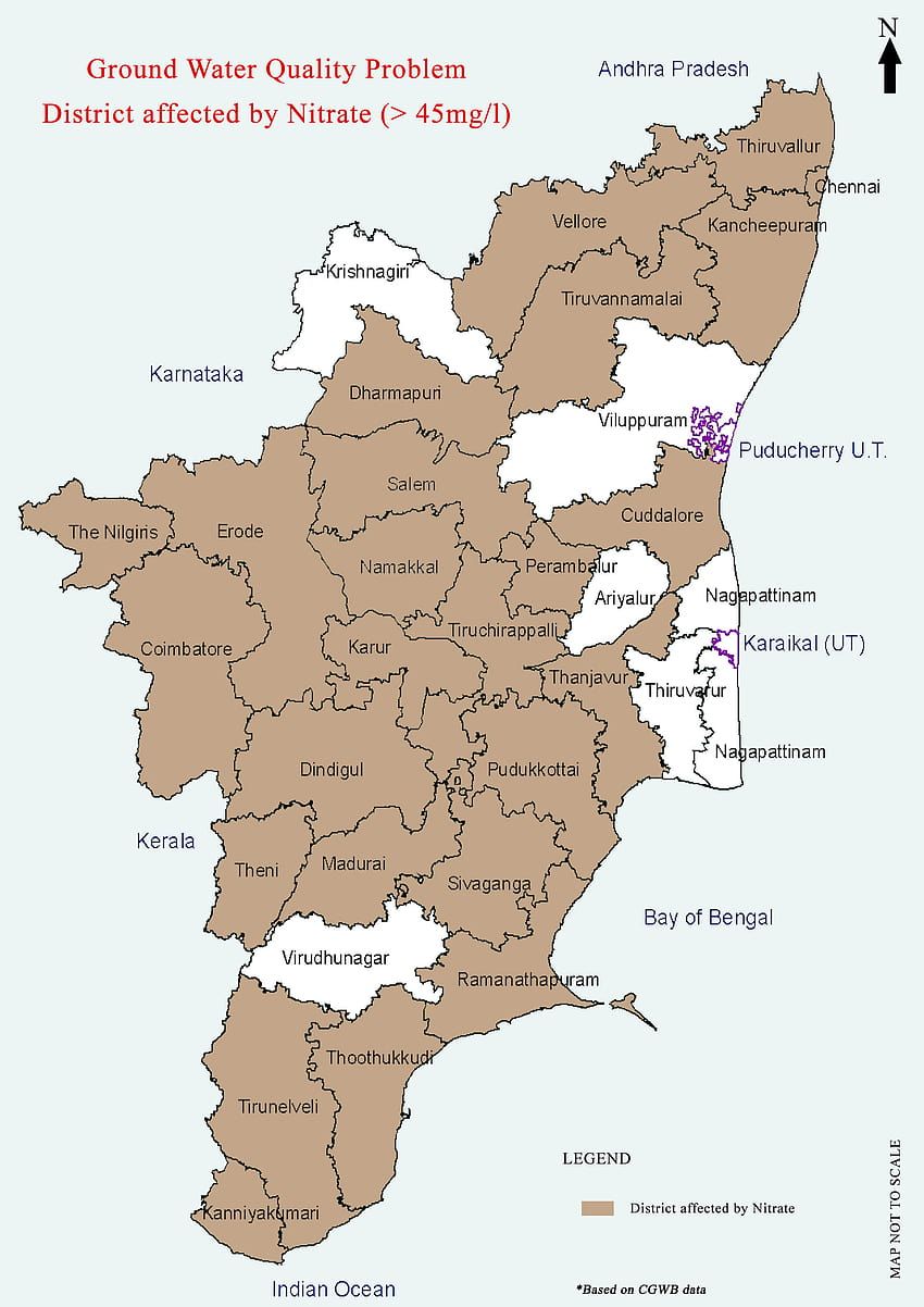 850x1202 Maps on groundwater quality, tamilnadu