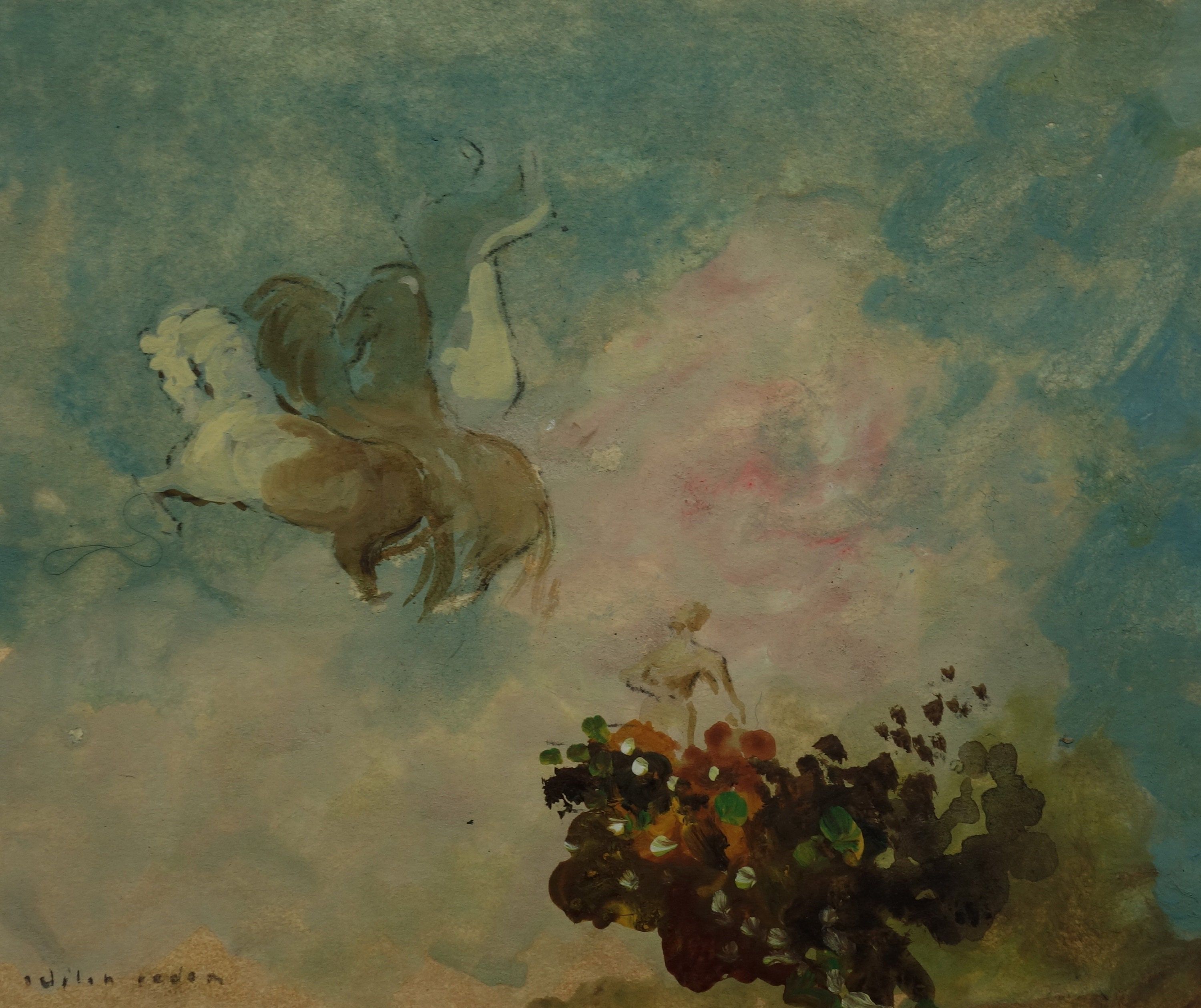 3000x2519 Fine Symbolist Oil Painting Composition