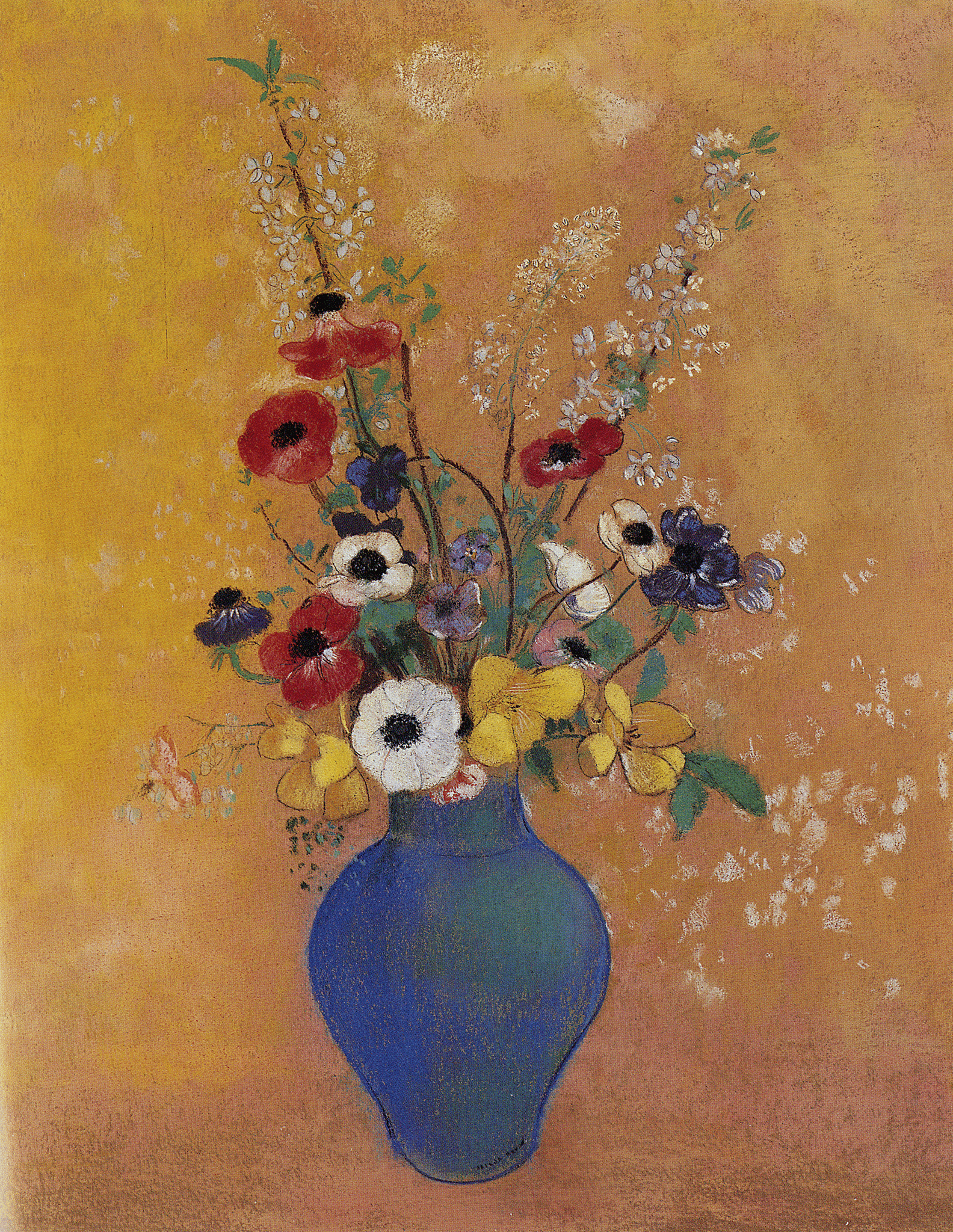 1584x2048 Manner of Redon, Vase of Flowers