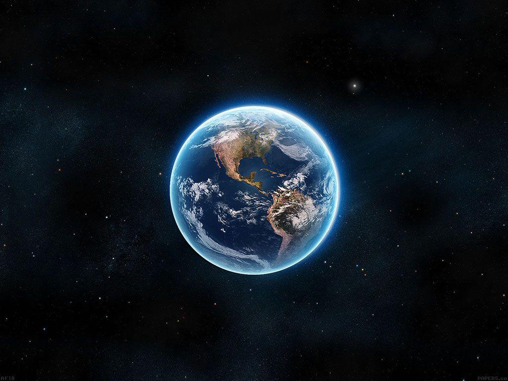 1024x768 Earth View From Space Satellite Illust Art Wallpaper