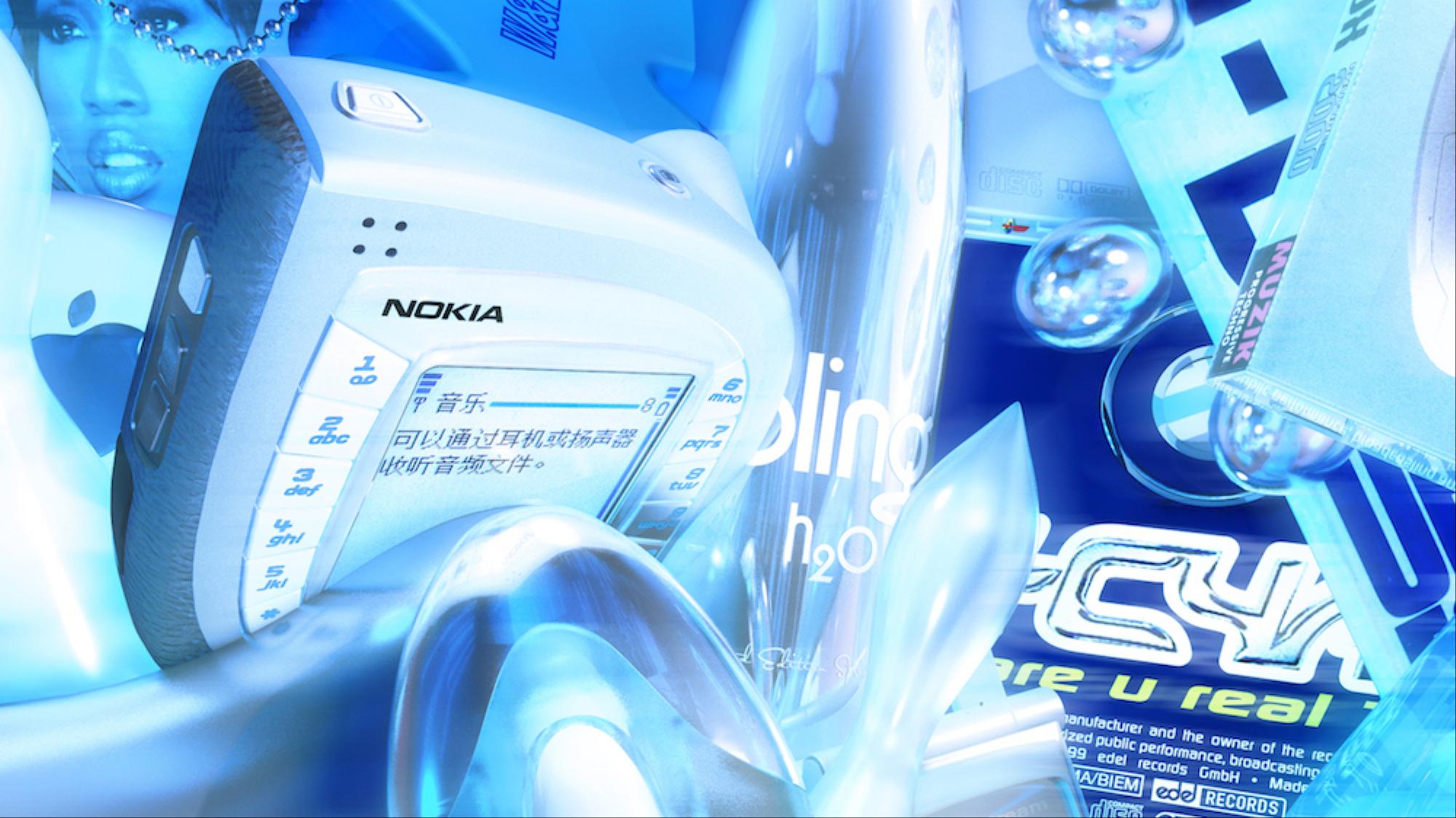 2000x1124 Desktop Cyber Y2k Wallpaper
