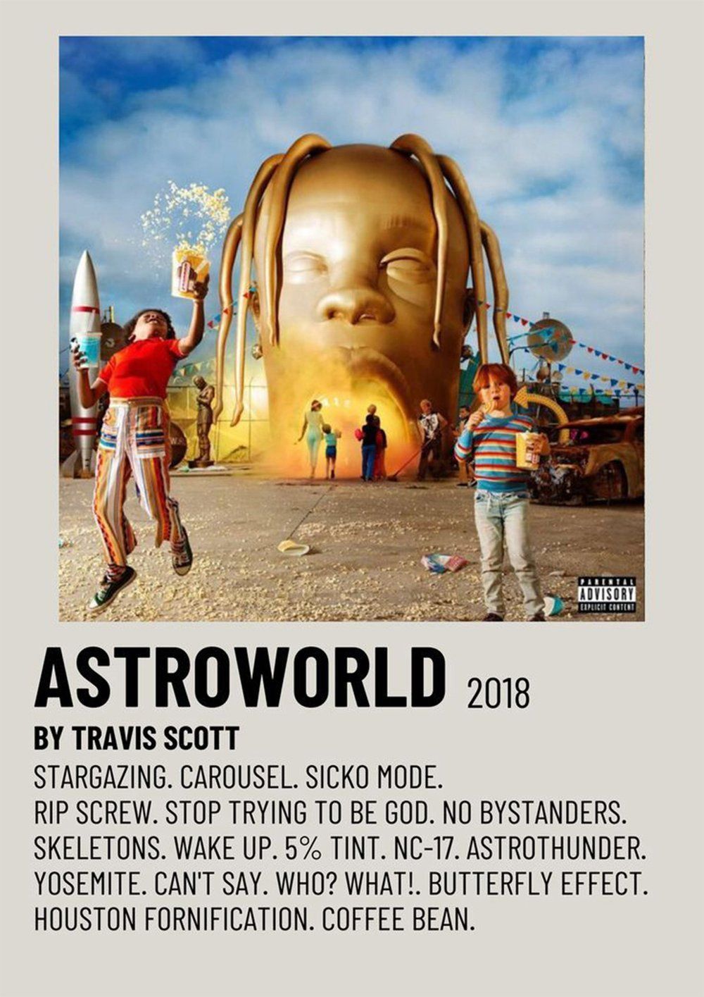 1000x1415 Travis Scott Astroworld 24x36