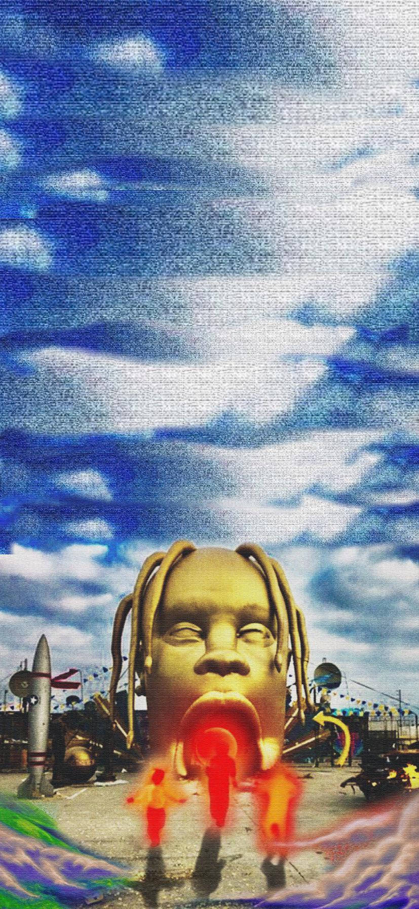 827x1792 Astroworld iPhone Wallpaper