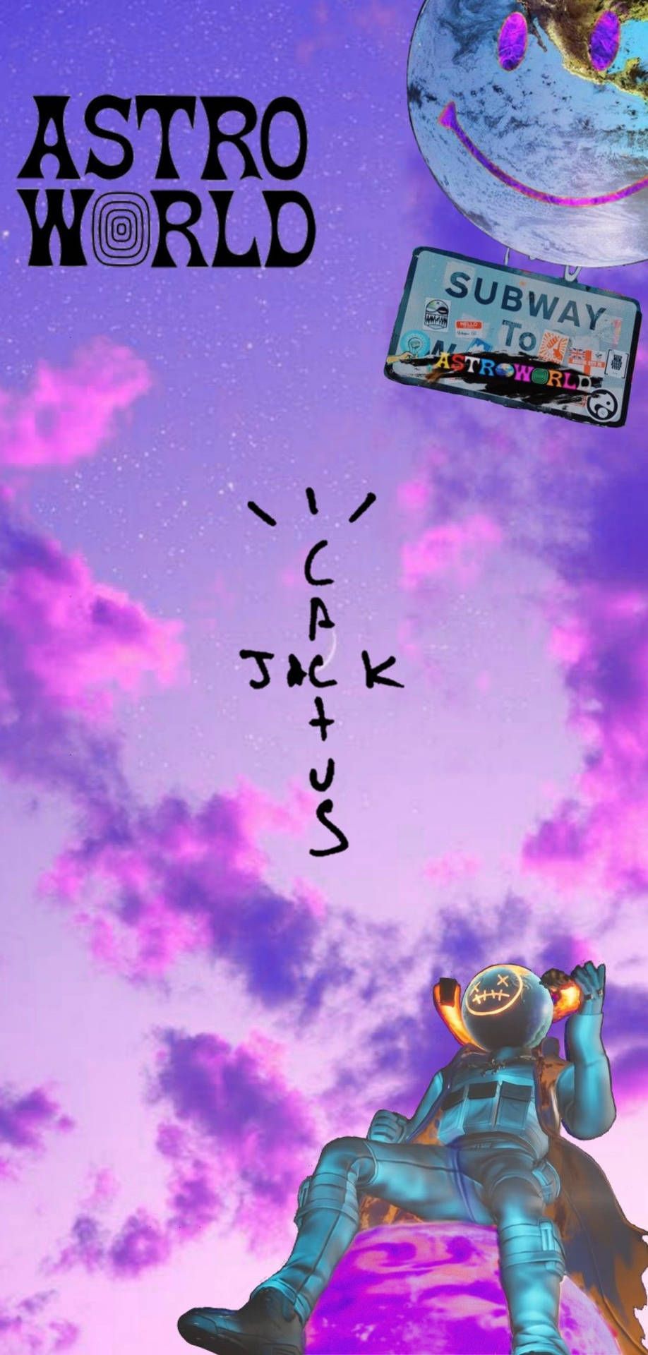 918x1920 Cactus Jack Astroworld Album Wallpaper