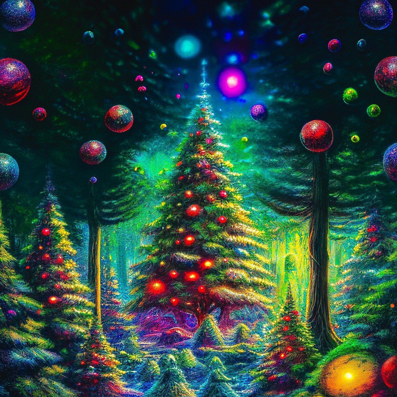1280x1280 Download Christmas Tree, Christmas