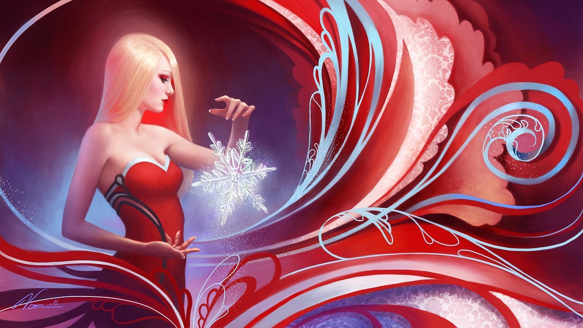 1920x1080 Christmas Fantasy Wallpaper