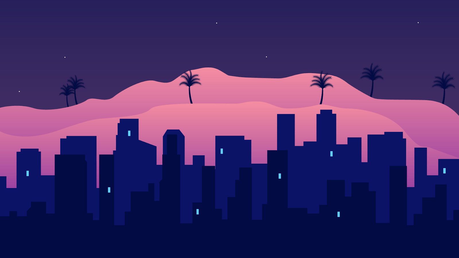 1600x900 AESTHETIC CITY WALLPAPER 4K