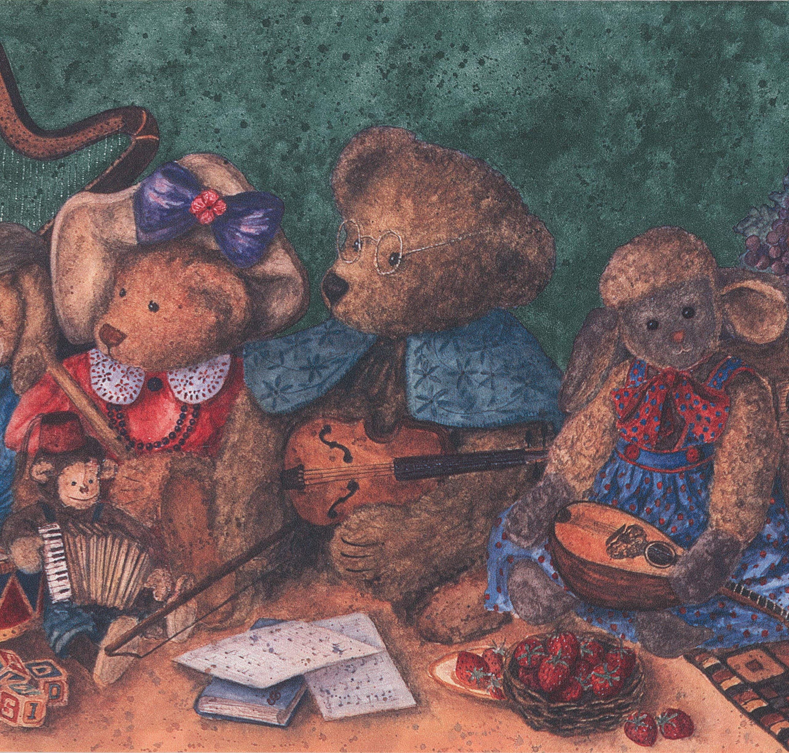 2560x2442 RetroArt Vintage Dressed Teddy Bear