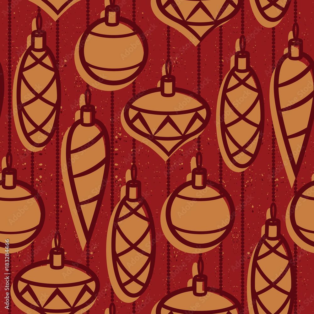 1000x1000 Seamless vector Christmas pattern