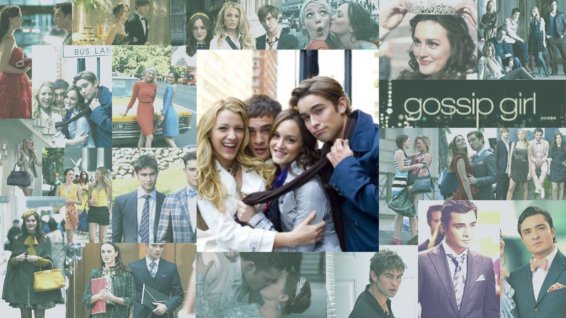 1920x1080 Pinterest Aesthetic Gossip Girl Collage