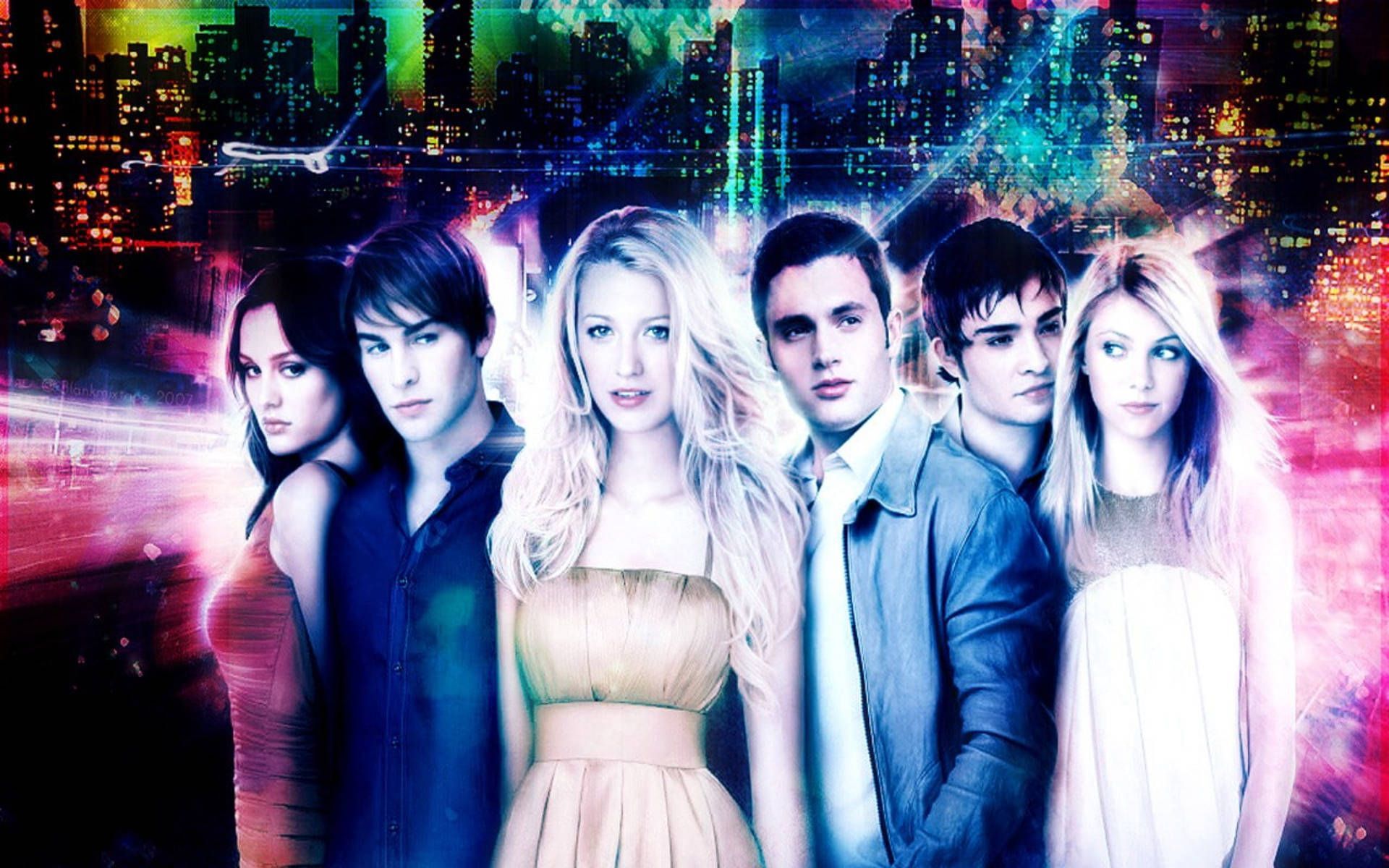 1920x1200 Gossip Girl Neon Aesthetic Cover