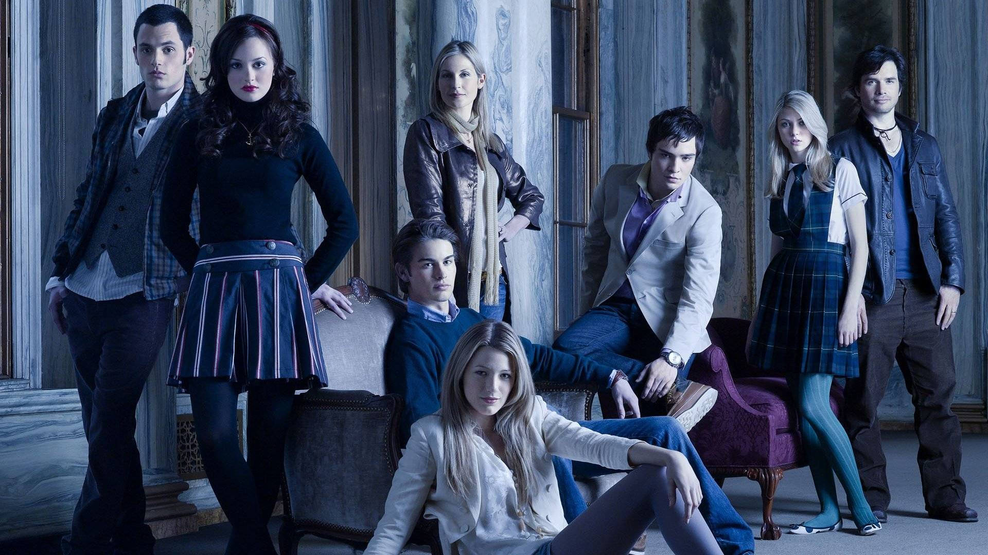 1920x1080 Gossip Girl Cast Aesthetic Wallpaper