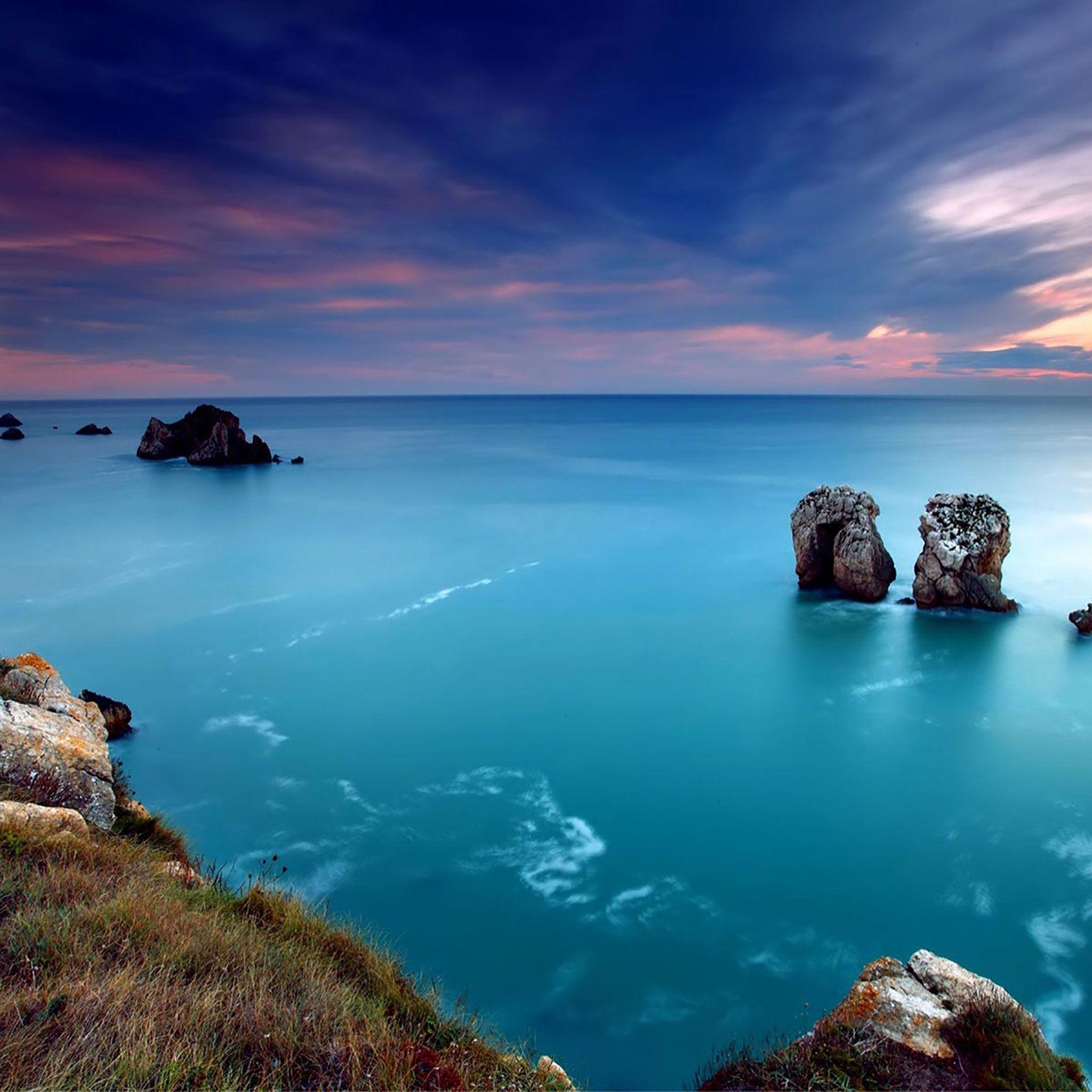 2048x2048 Xanh lam # Đại dương #Sunset #iPad Air # tường giấy #iPadAir