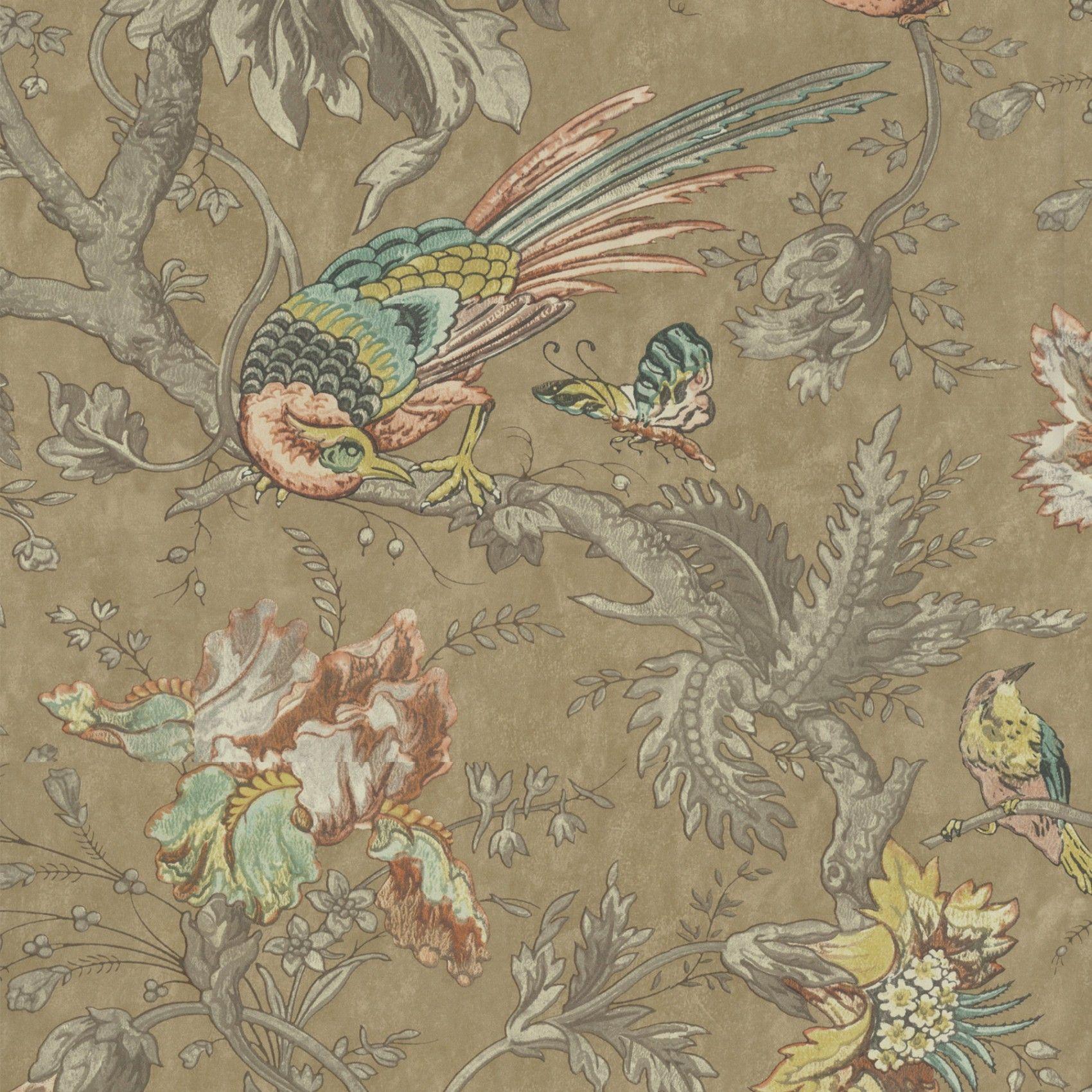 1700x1700 Crowe Hall Lane. Bird Print Wallpaper