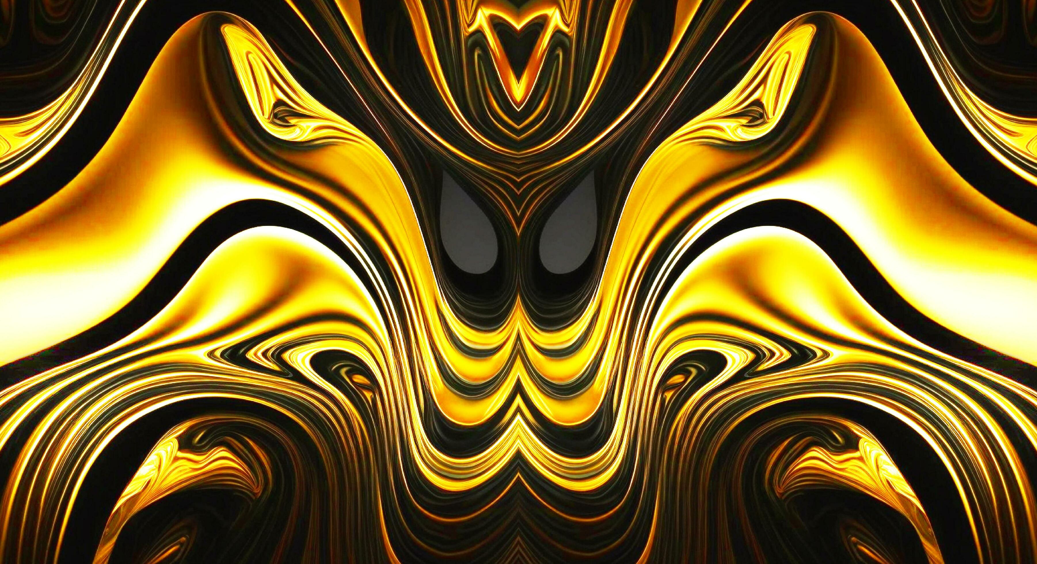 3603x1960 luxury marble textured golden chrome