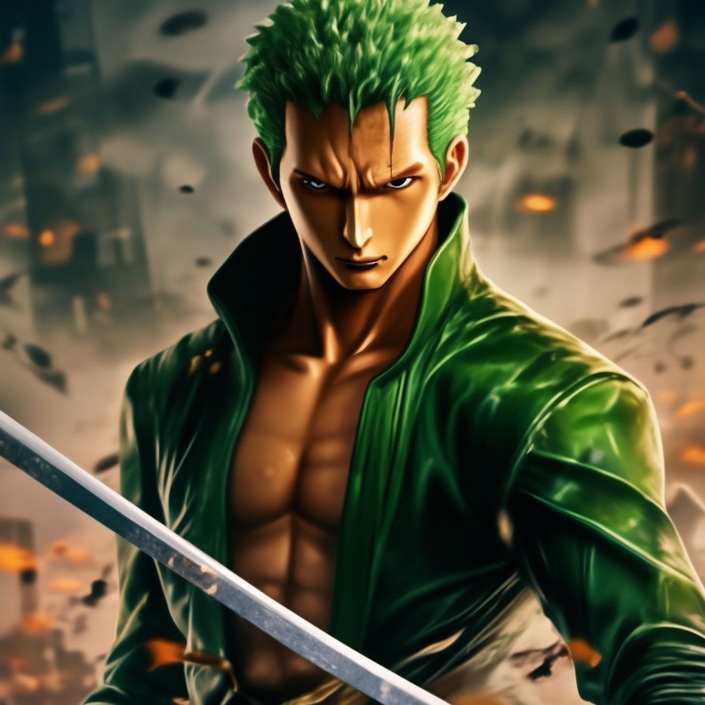 1024x1024 Roronoa Zoro from van Pease is young