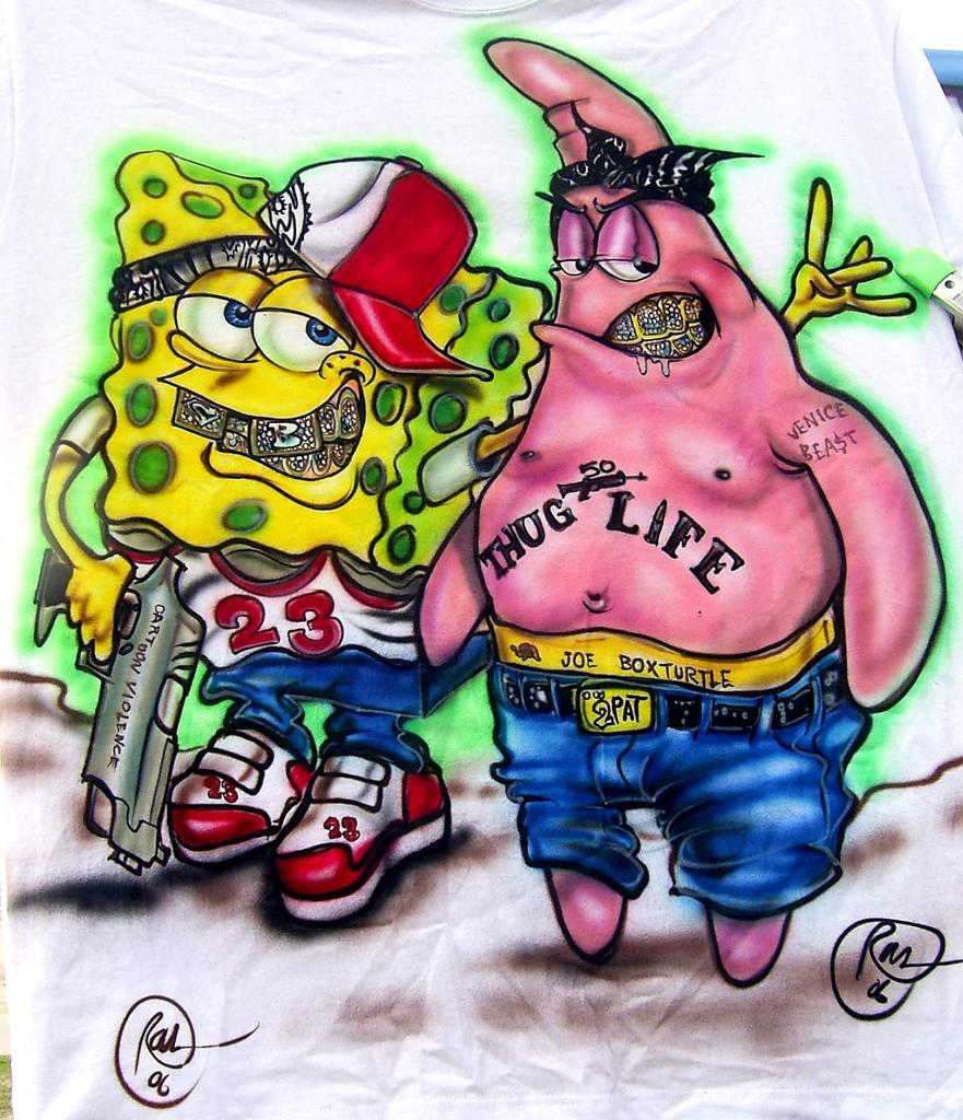 881x1024 Gangster SpongeBob Wallpaper