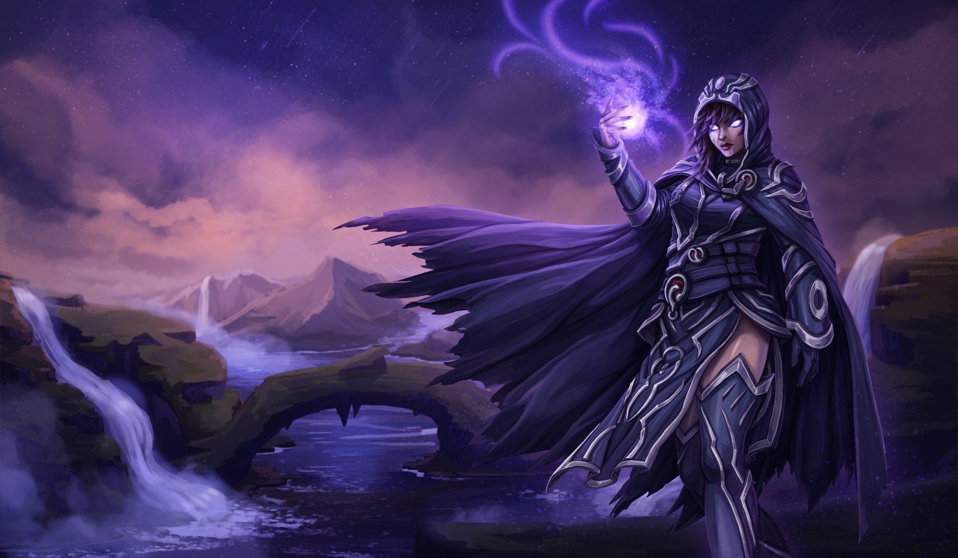 1920x1120 Purple Magic Ultra HD Wallpaper
