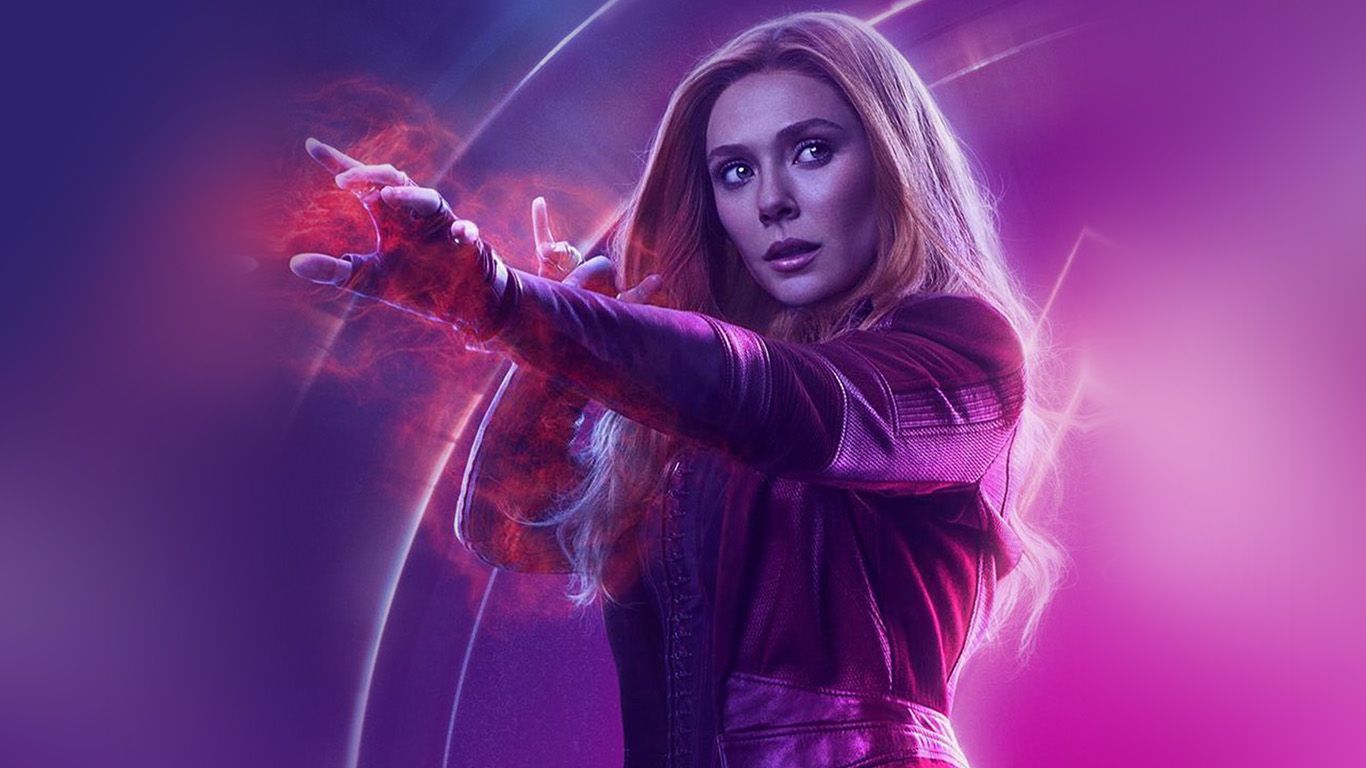 1366x768 Scarlet Witch Avengers Film Hero