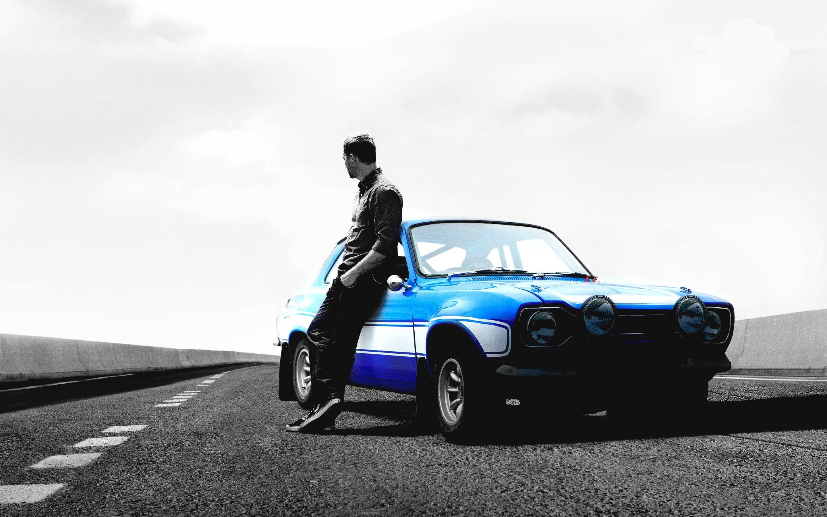 2880x1800 Blue car, Fast & Furious: Legacy, Paul Walker, Vin Diesel, Ford