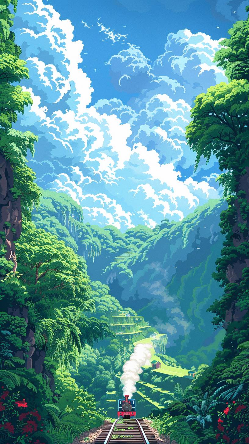 816x1456 Retro pixel art, 90's video game style