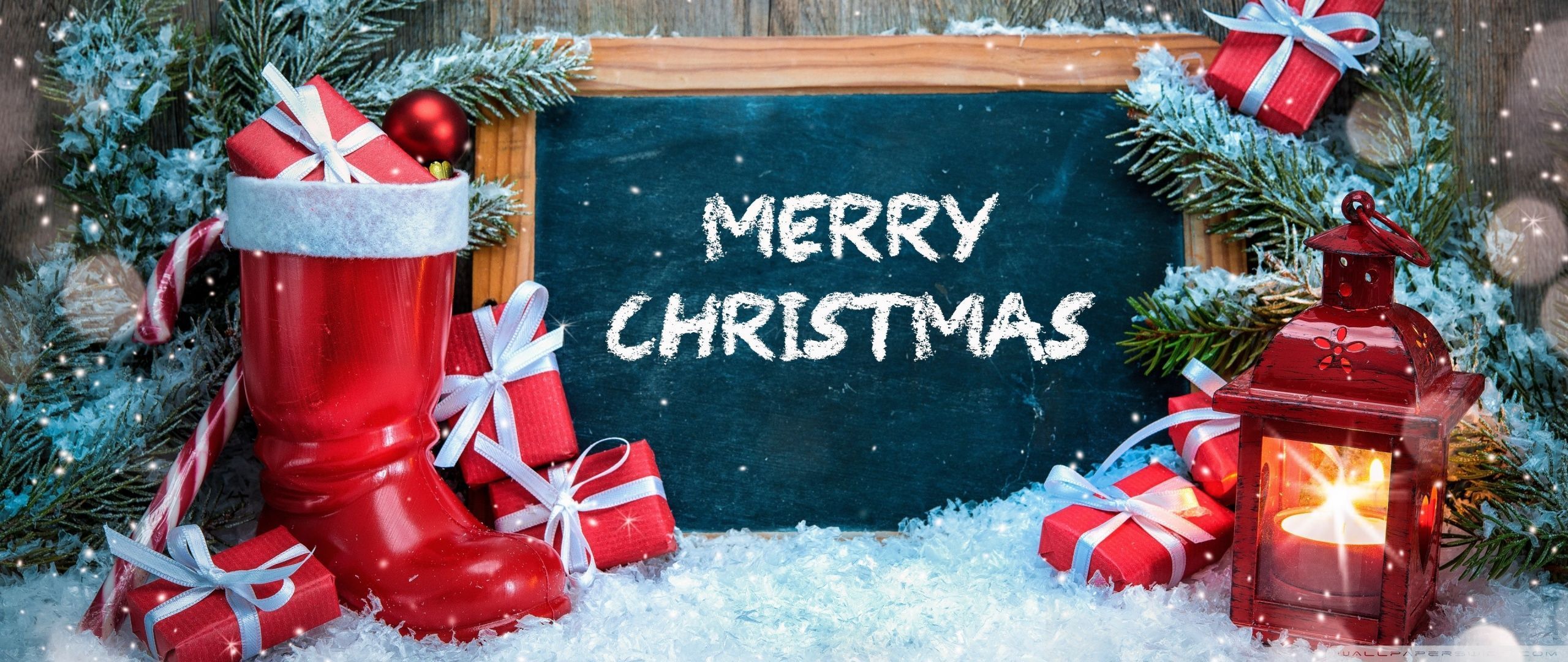 2560x1080 Christmas Day Ultra HD Wallpaper for 4K