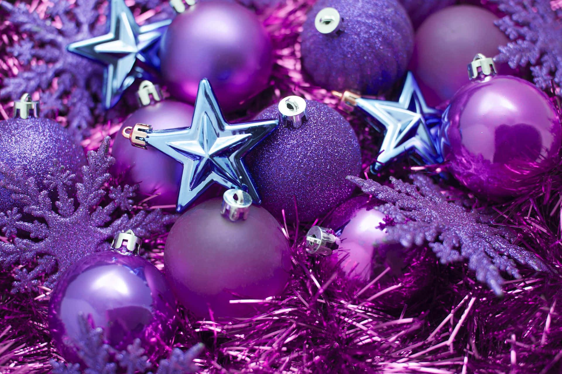 1920x1277 Purple Christmas Background