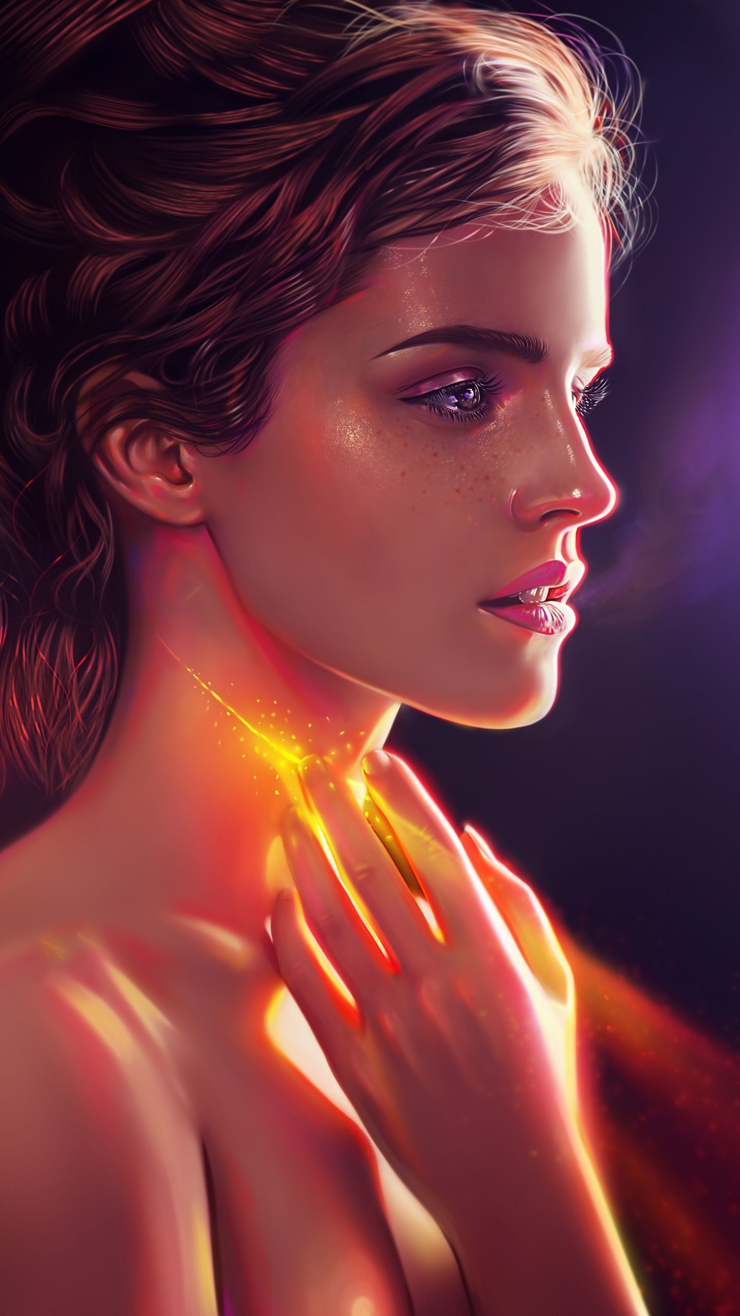 1440x2560 Emma Watson Wallpaper 4K, Aesthetic