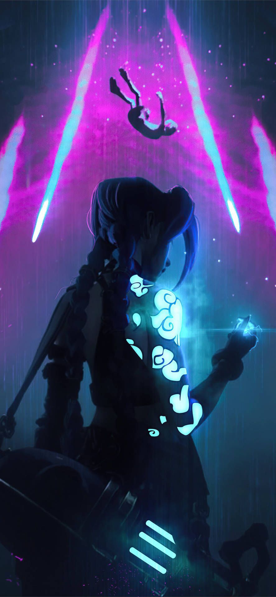887x1920 Download Cool Jinx League Of Legends iPhone Wallpaper