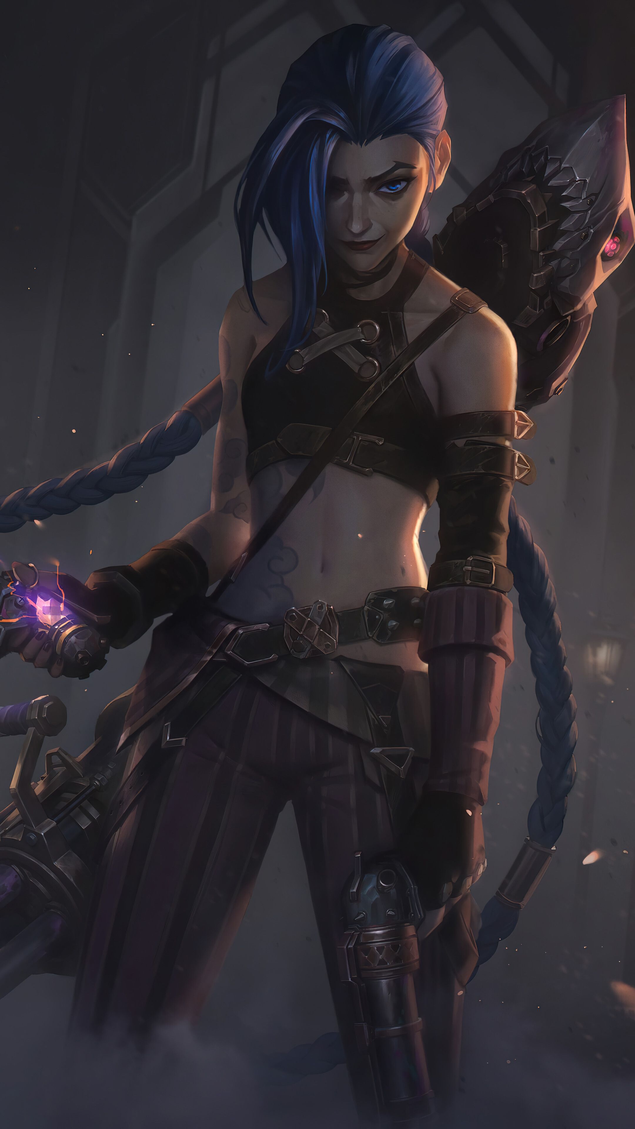 2160x3840 Arcane Jinx Wallpaper iPhone Phone 4K e