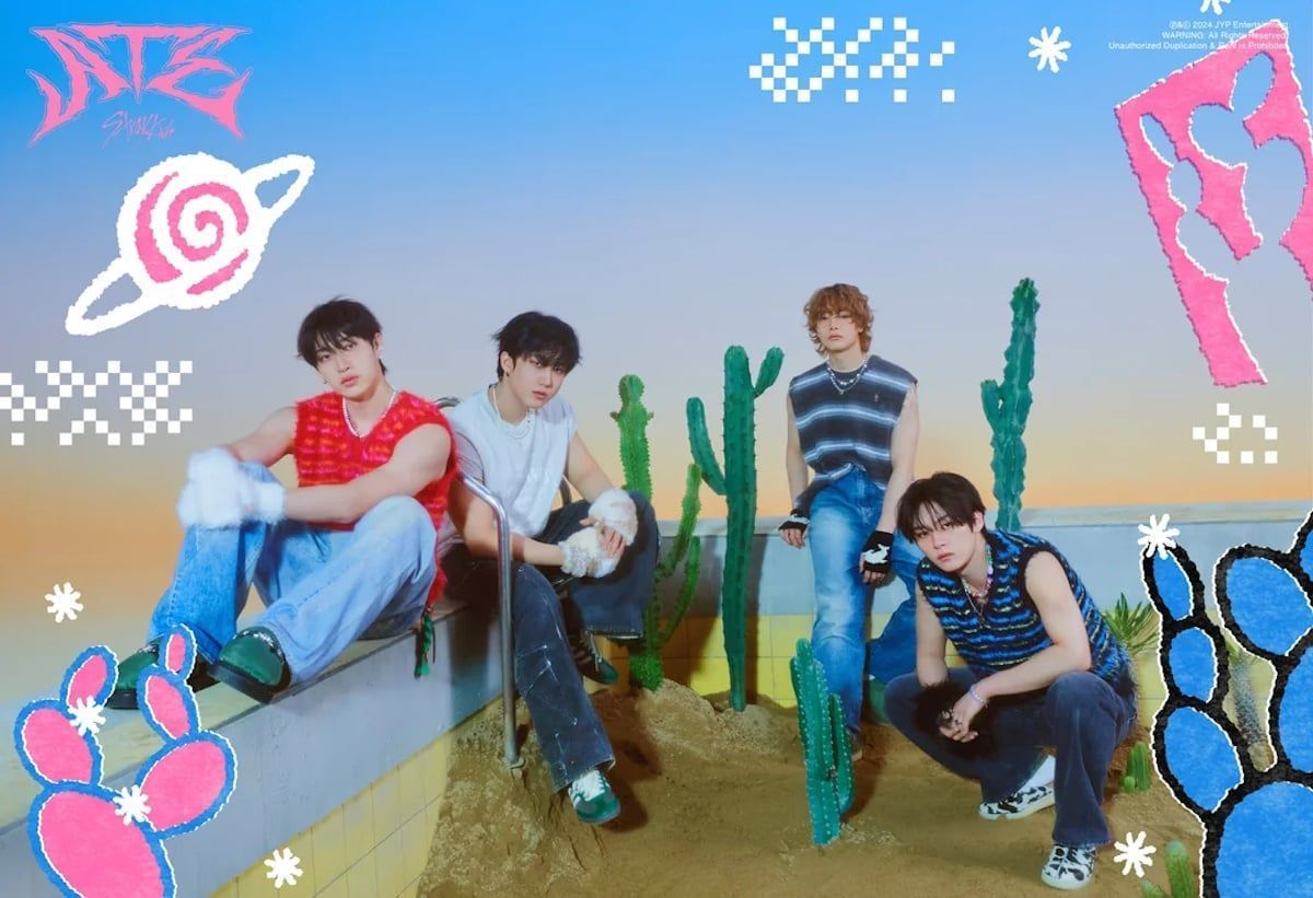 1200x821 Stray Kids chill in the desert in 'ATE