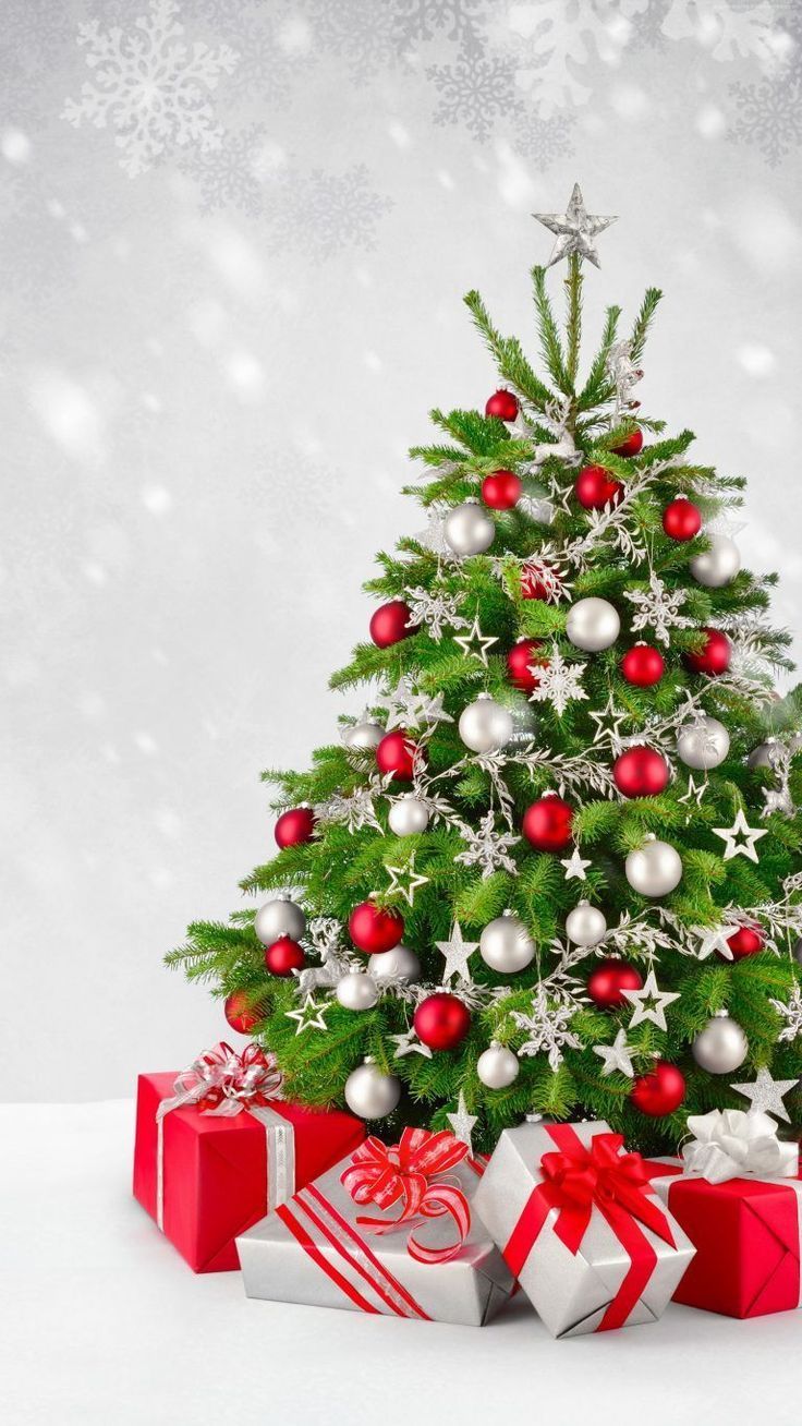 736x1308 Wallpaper Christmas 5k, Fir Tree, Gifts
