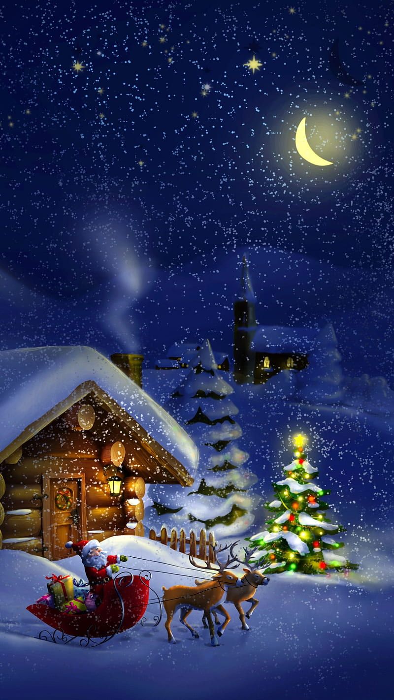 800x1422 stars, christmas, HD phone wallpaper