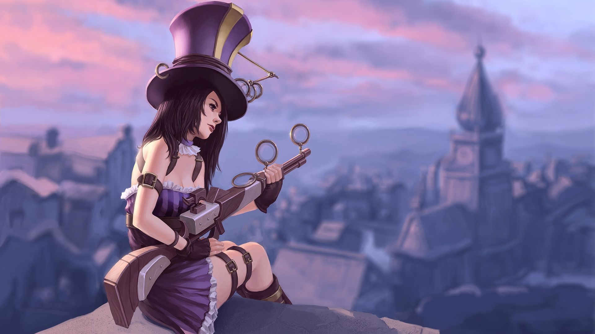 1920x1080 Caitlyn (League Of Legends) Wallpaper