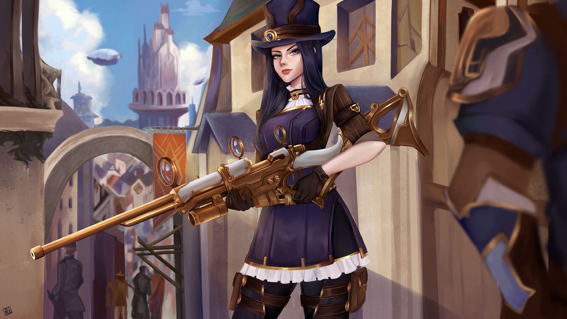 1920x1080 Caitlyn (League Of Legends) Wallpaper