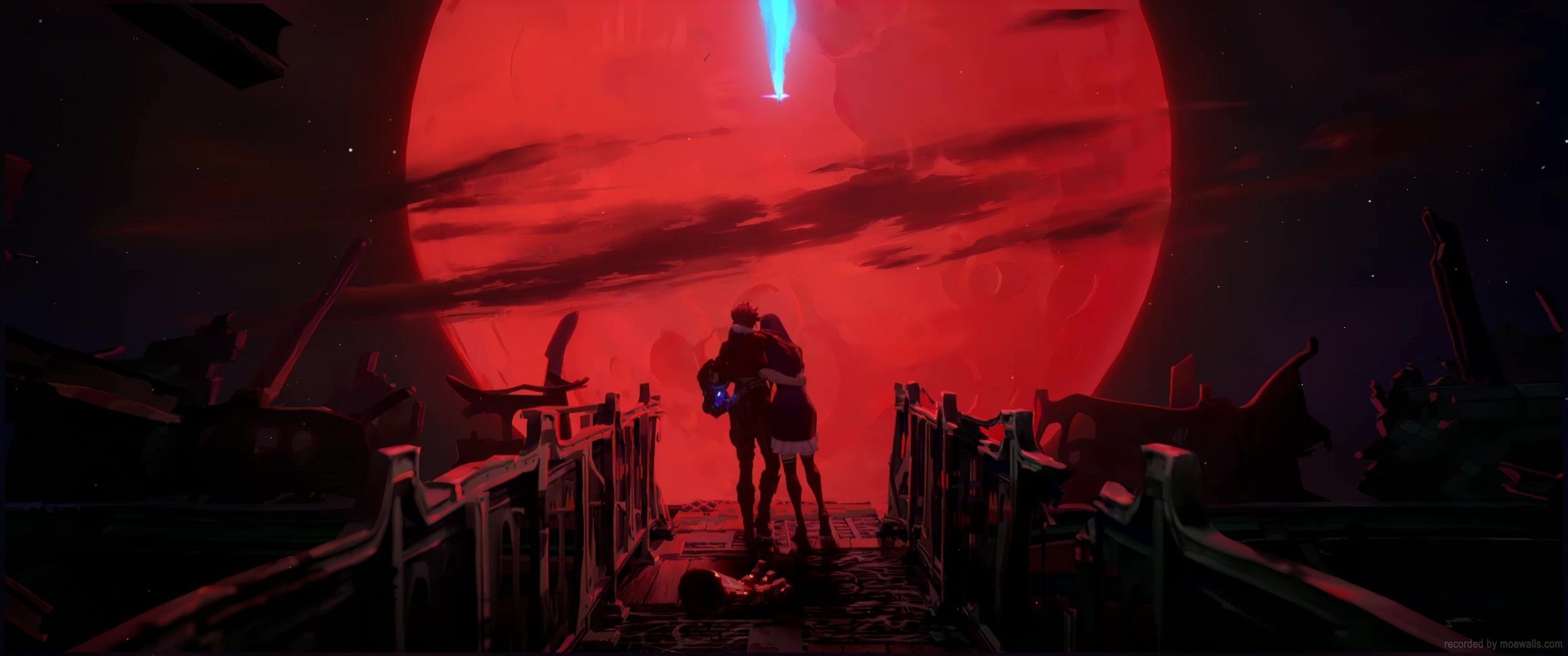 2580x1080 Vi And Caitlyn Blood Moon Arcane Live