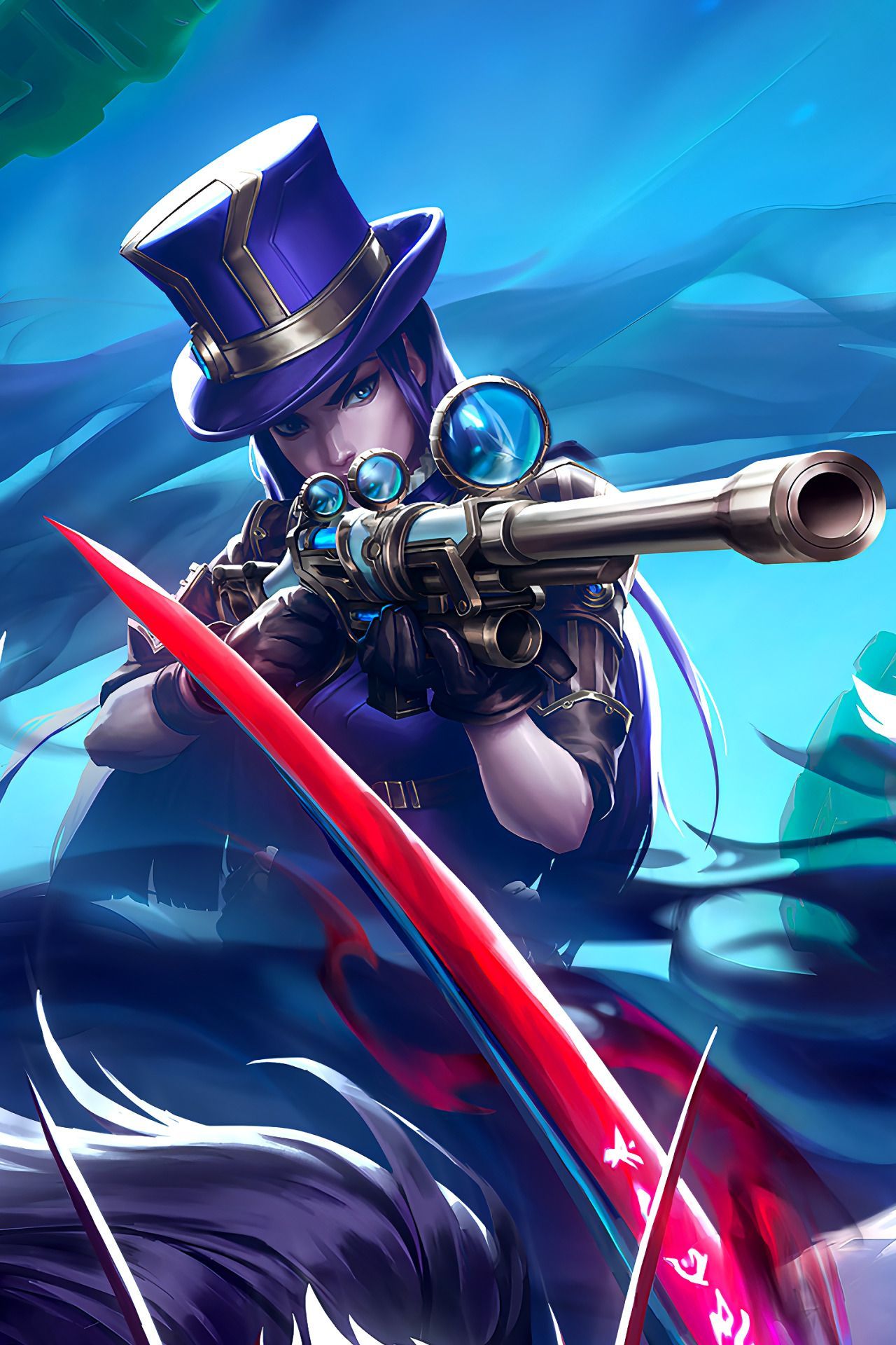 1280x1920 Caitlyn in the League of Legends 2024