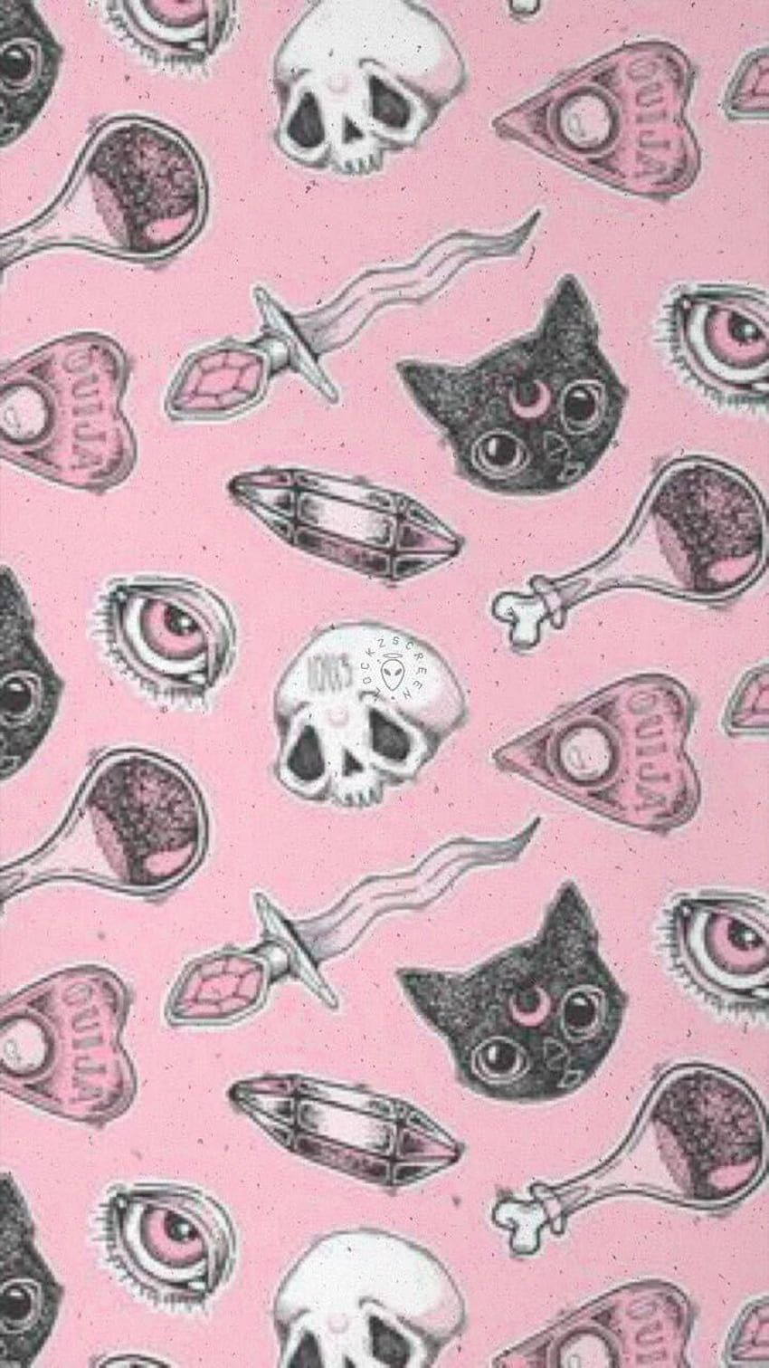 850x1511 Emo pastel goth HD wallpaper