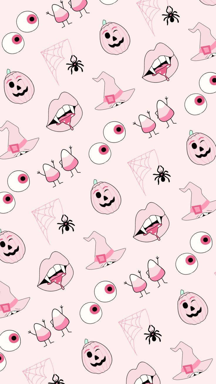 736x1307 Download Pastel Goth Pink Halloween Art