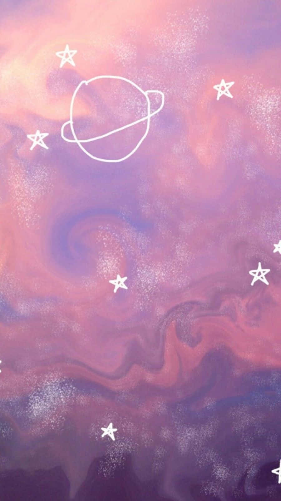 900x1600 Pastel Space Aesthetic Wallpaper