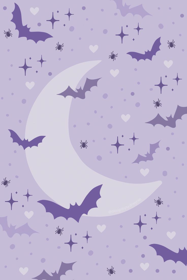 736x1104 Pastel Purple Wallpaper Moon Background