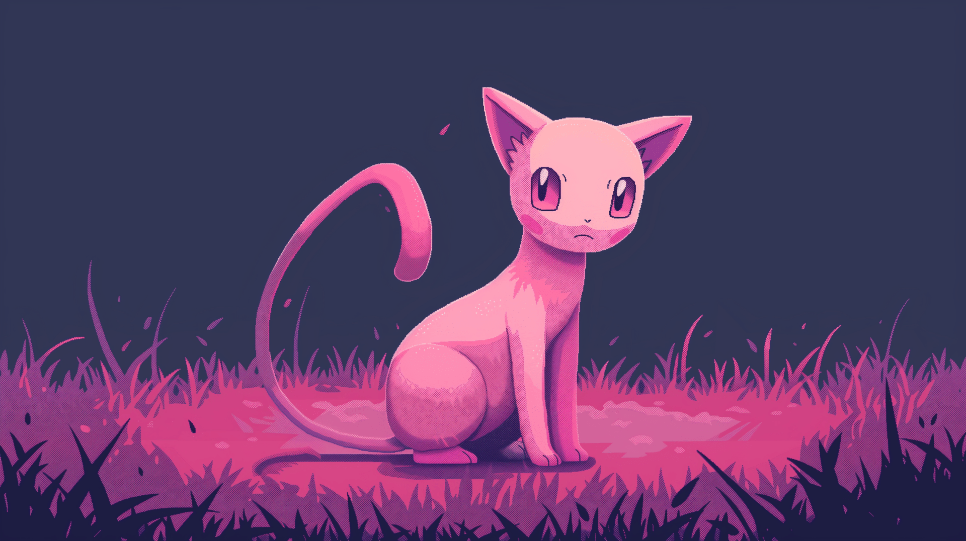 1920x1076 Mew Pixel Art HD Wallpaper for Desktop