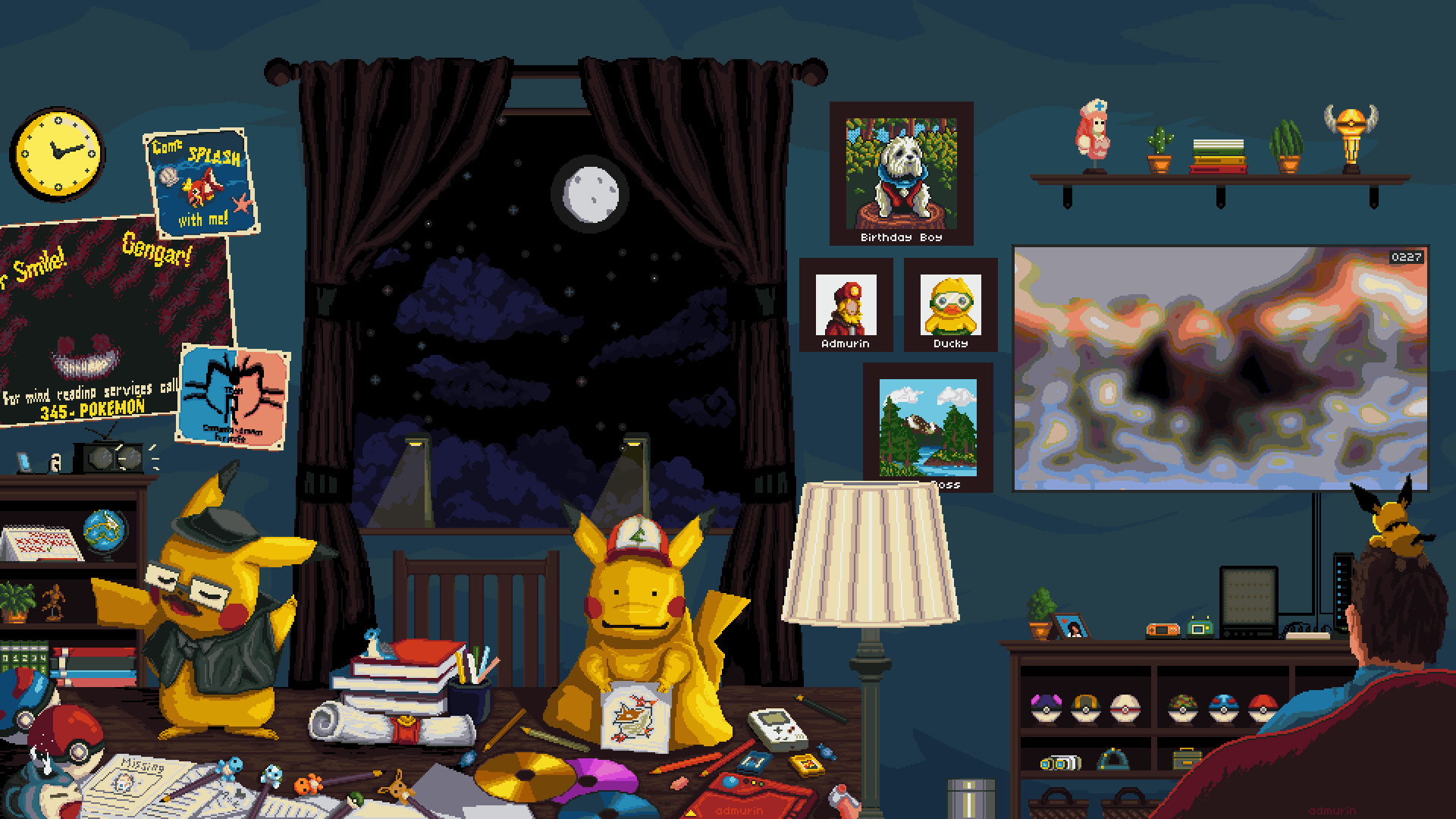 1920x1080 Detective Pikachu vs. The crime